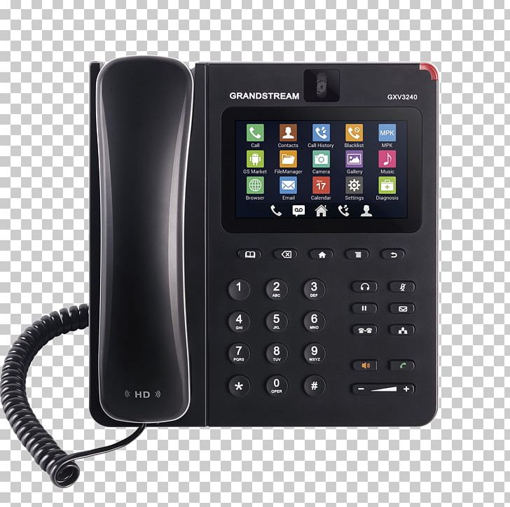 Grandstream GXV3240 Grandstream Networks VoIP Phone Voice Over IP Grandstream GXV3275 PNG, Clipart, Caller Id, Communication Device, Corded Phone, Electronics, Gadget Free PNG Download