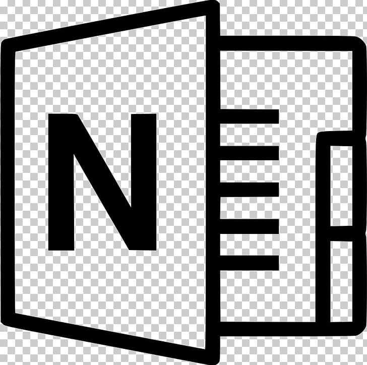 Microsoft OneNote Microsoft PowerPoint Microsoft Office 365 Computer Icons PNG, Clipart, Angle, Area, Black, Black And White, Brand Free PNG Download