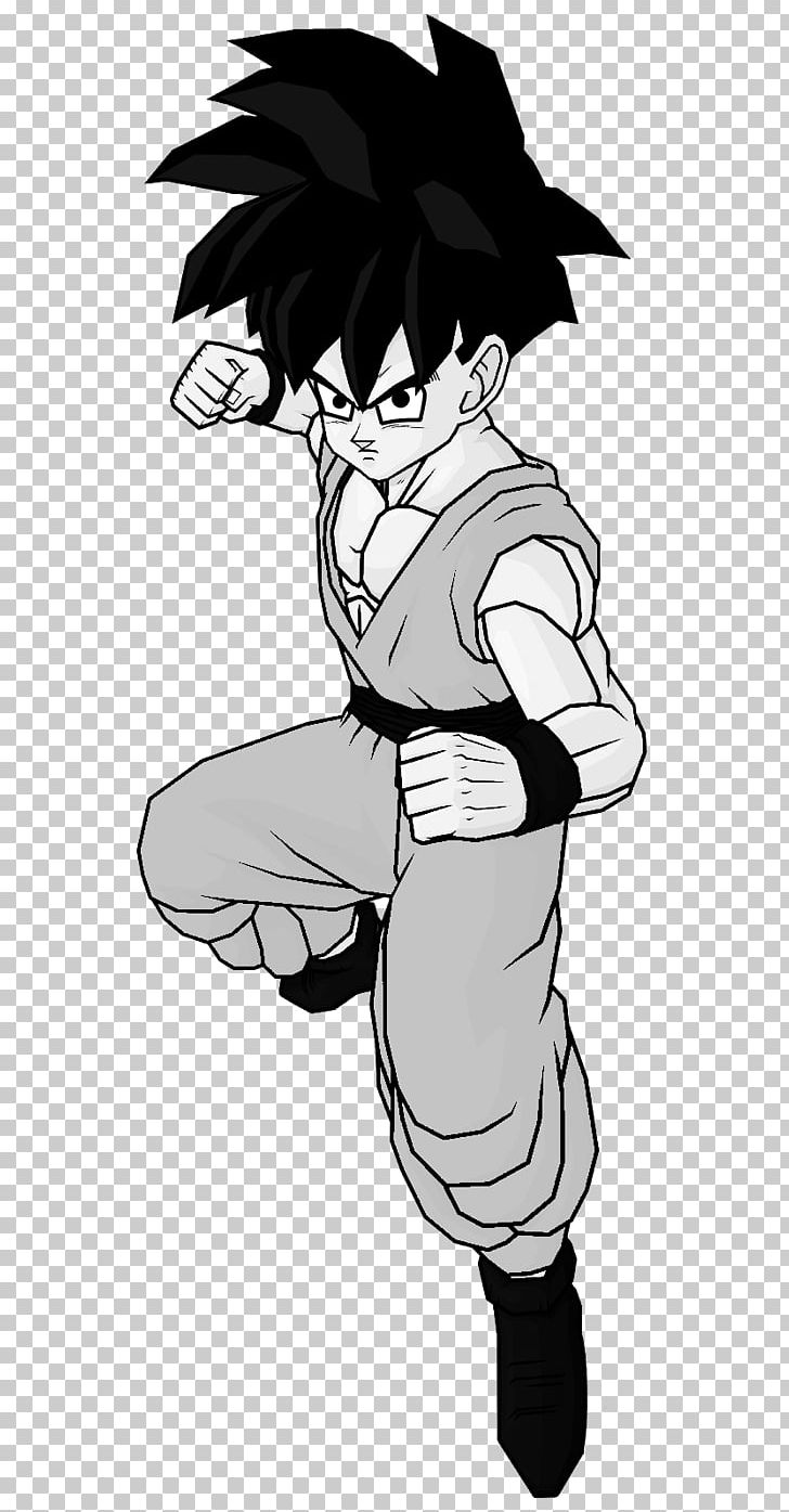 Gohan Goku Gotenks Vegeta Krillin PNG, Clipart, Anime, Art, Artwork, Black, Black And White Free PNG Download