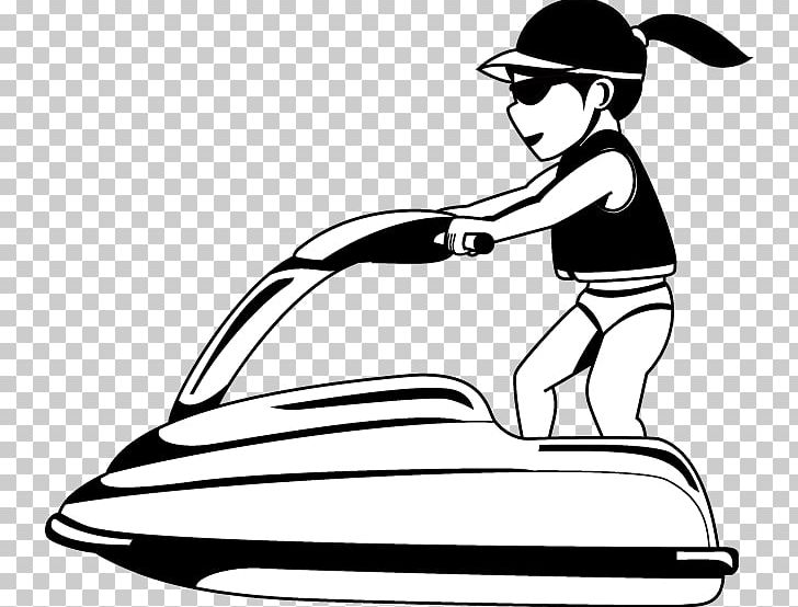 Personal Water Craft Sea-Doo Jet Ski Boating PNG, Clipart, Artwork, Black And White, Boat, Boating, Insinc Marine Sports Free PNG Download