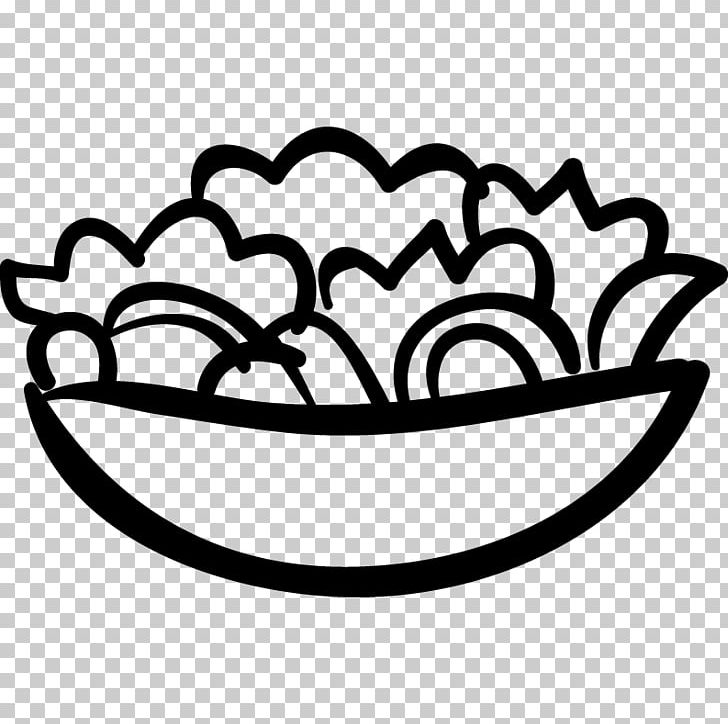 Caesar Salad Food Lettuce Computer Icons PNG, Clipart, Black And White, Caesar Salad, Circle, Computer Icons, Dessert Free PNG Download