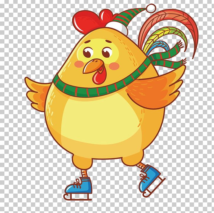 Chicken Cartoon Chinese New Year PNG, Clipart, Animals, Animation, Art, Artwork, Balloon Cartoon Free PNG Download