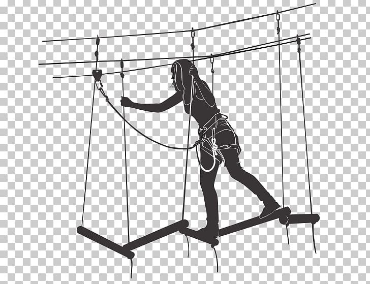 Ropes Course Adventure Park PNG, Clipart, Adventure, Adventure Park, Angle, Black And White, Clip Art Free PNG Download