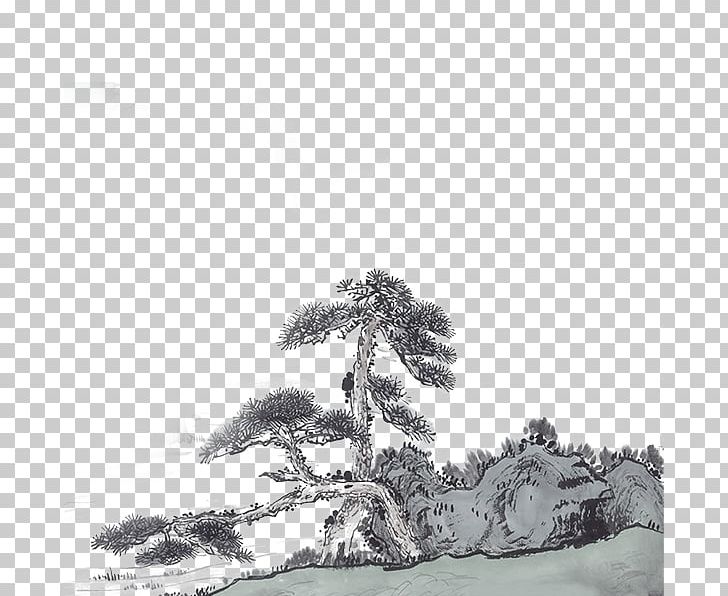 U56fdu753bu5c71u6c34 Ink Wash Painting Shan Shui Chinese Painting PNG, Clipart, Black And White, Branch, Chinoiserie, Dan, Drawing Free PNG Download
