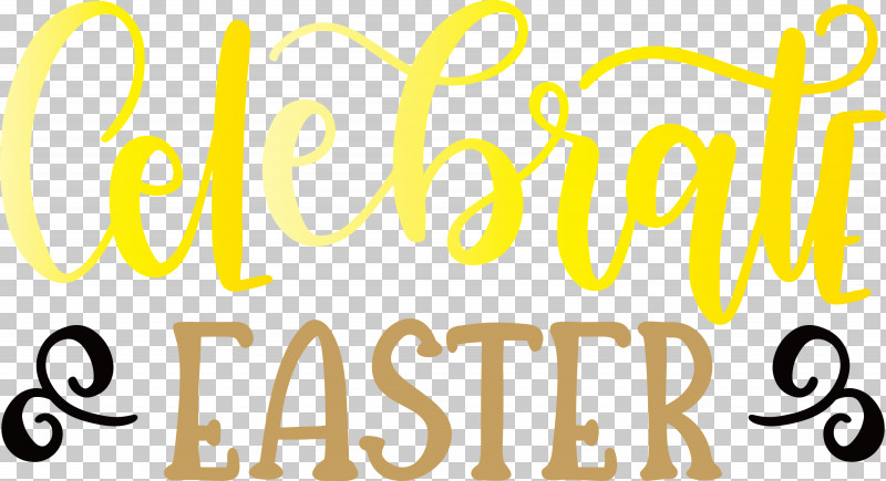 Happy Easter PNG, Clipart, Happy Easter, Text, Yellow Free PNG Download