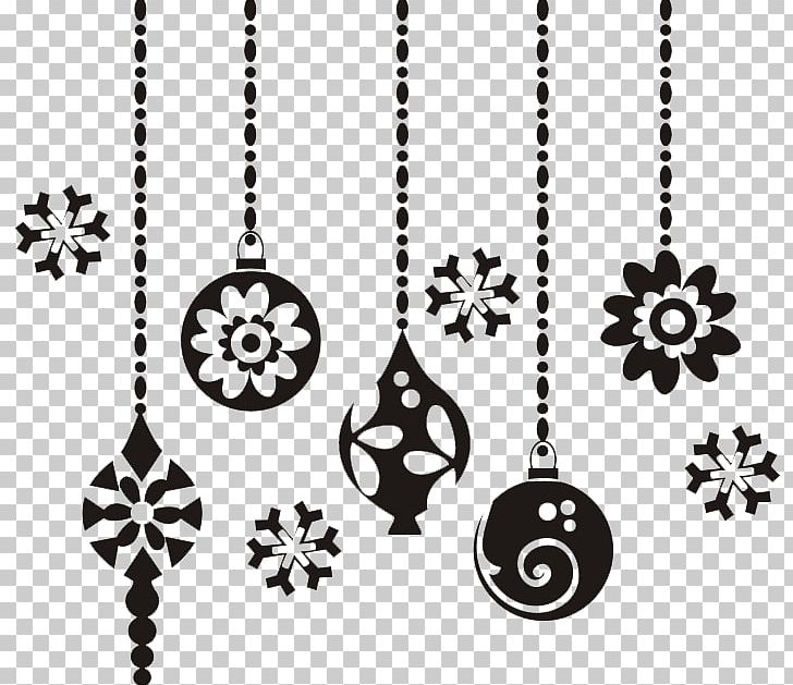 Black And White Christmas Ornament PNG, Clipart, Black, Black And White, Blog, Body Jewelry, Christmas Free PNG Download
