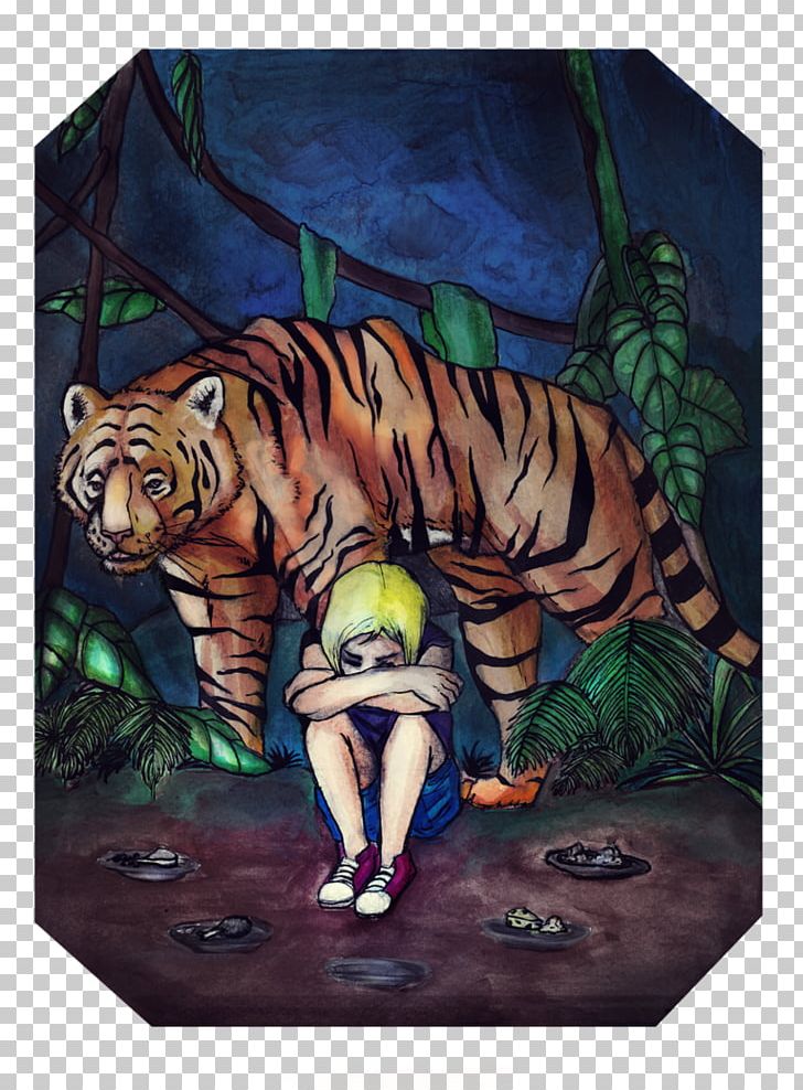 Tiger Cat Cartoon Wildlife PNG, Clipart, Animals, Art, Big Cat, Big Cats, Carnivoran Free PNG Download