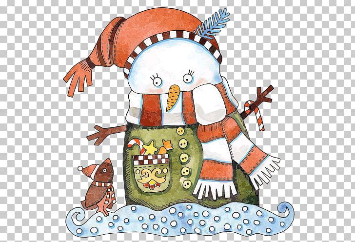 Christmas Snowman Cartoon Illustration PNG, Clipart, Art, Artwork, Bird, Cartoon Snowman, Christmas Free PNG Download