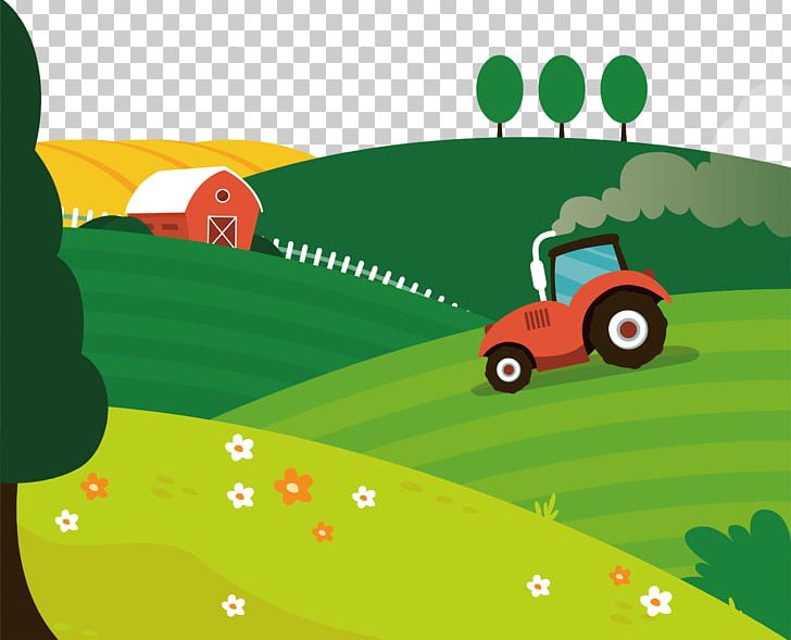 Tractor Agriculture Farm Euclidean PNG, Clipart, Arable Land, Balloon Cartoon, Barn, Cartoon, Cartoon Character Free PNG Download