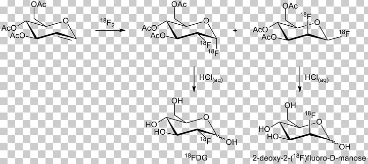 Fludeoxyglucose Chemical Synthesis Positron Emission Tomography Fluorine-18 Chemistry PNG, Clipart, Angle, Art, Auto Part, Black, Chemistry Free PNG Download