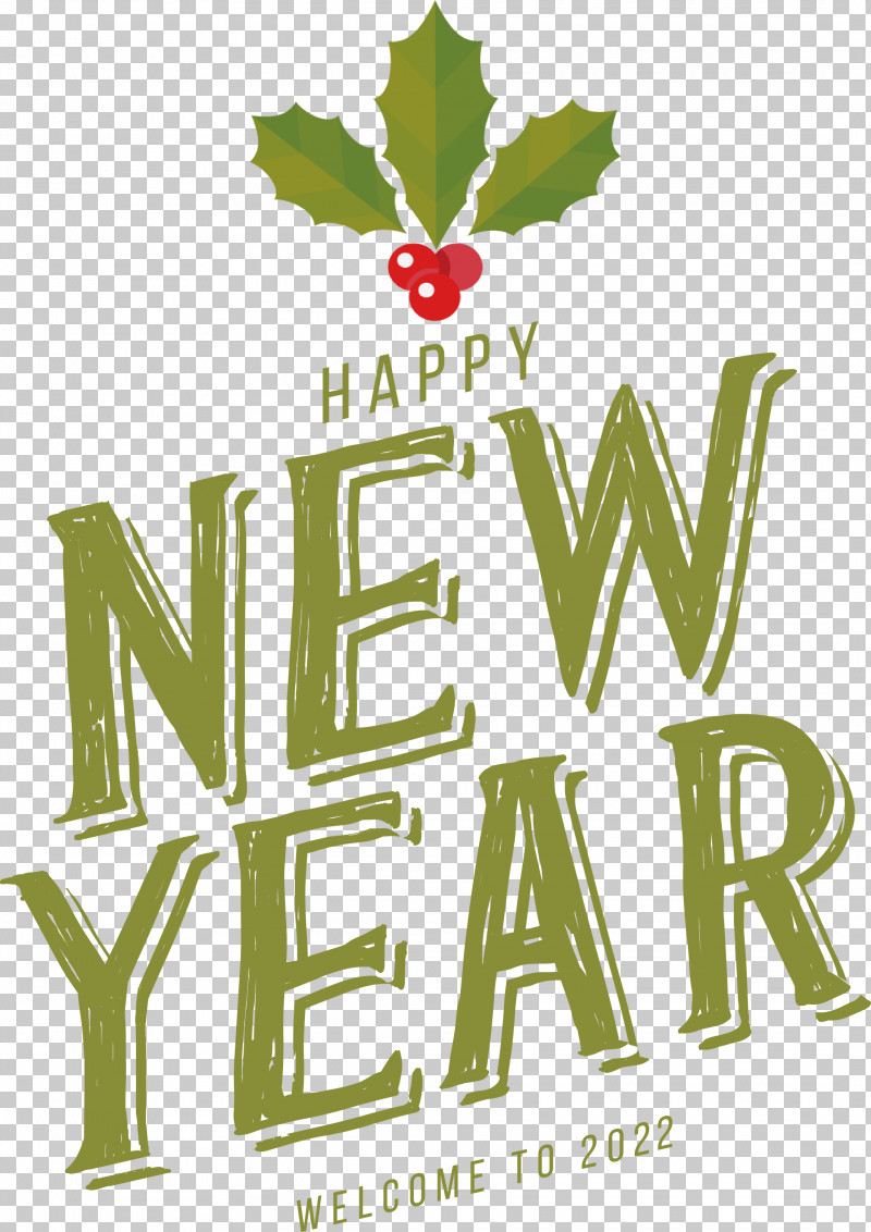 Happy New Year 2022 2022 New Year 2022 PNG, Clipart, Biology, Green, Leaf, Logo, Meter Free PNG Download