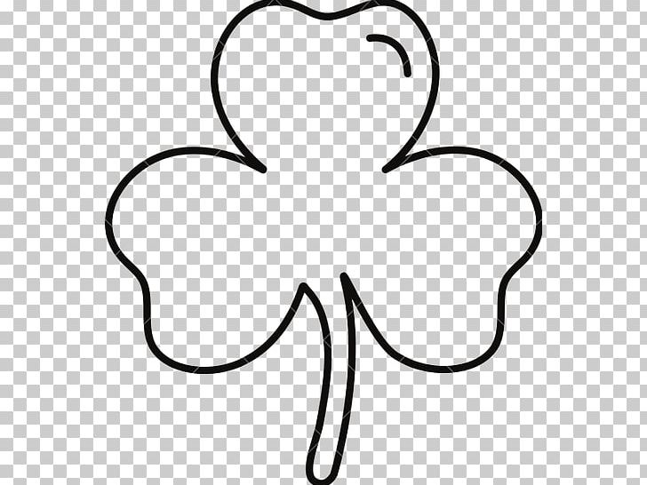 Shamrock Four-leaf Clover Saint Patrick's Day PNG, Clipart, Area, Artwork, Black, Black And White, Clover Free PNG Download