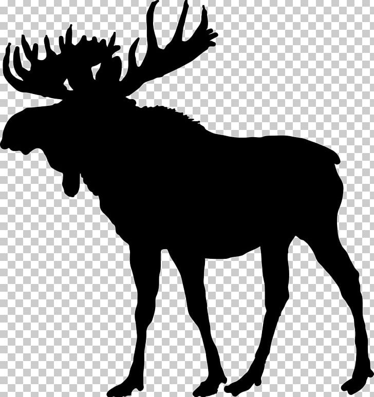 Moose Silhouette Deer PNG, Clipart, Animal, Animals, Animal Silhouettes, Antler, Art Free PNG Download