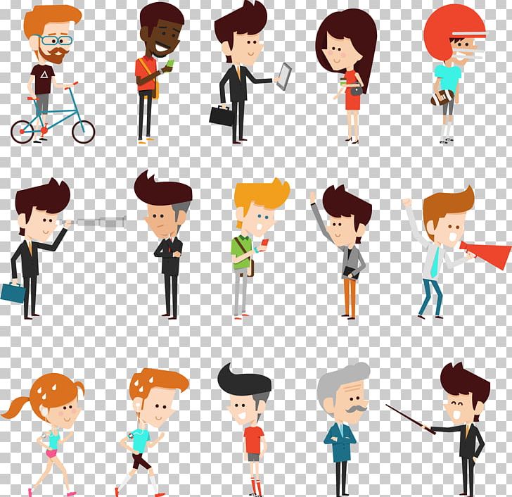 Character Model Sheet Cartoon Illustration PNG, Clipart, Black, Car, Cartoon Character, Character Vector, Conversation Free PNG Download