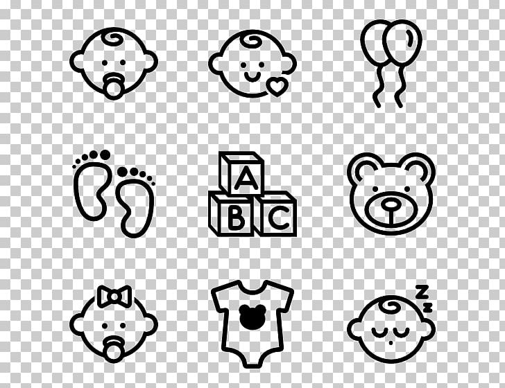 Computer Icons Infant Child PNG, Clipart, Angle, Black And White, Cartoon, Child, Childhood Free PNG Download
