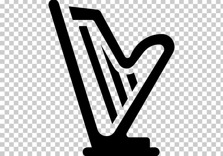 Harp Logo Musical Instruments Orchestra PNG, Clipart, Bamboo Musical Instruments, Black And White, Brand, Classical Music, Computer Icons Free PNG Download