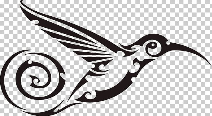Hummingbird Wing Tattoo Decal PNG, Clipart, Animals, Beak, Bird, Black And White, Decal Free PNG Download