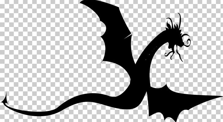 Silhouette European Dragon Illustration PNG, Clipart, Black, Black And White, Chinese Dragon, Computer Wallpaper, Dragon Free PNG Download