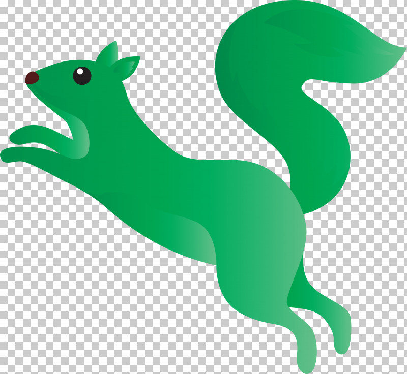 Green Squirrel Tail Animal Figure PNG, Clipart, Animal Figure, Green, Squirrel, Tail, Watercolor Squirrel Free PNG Download