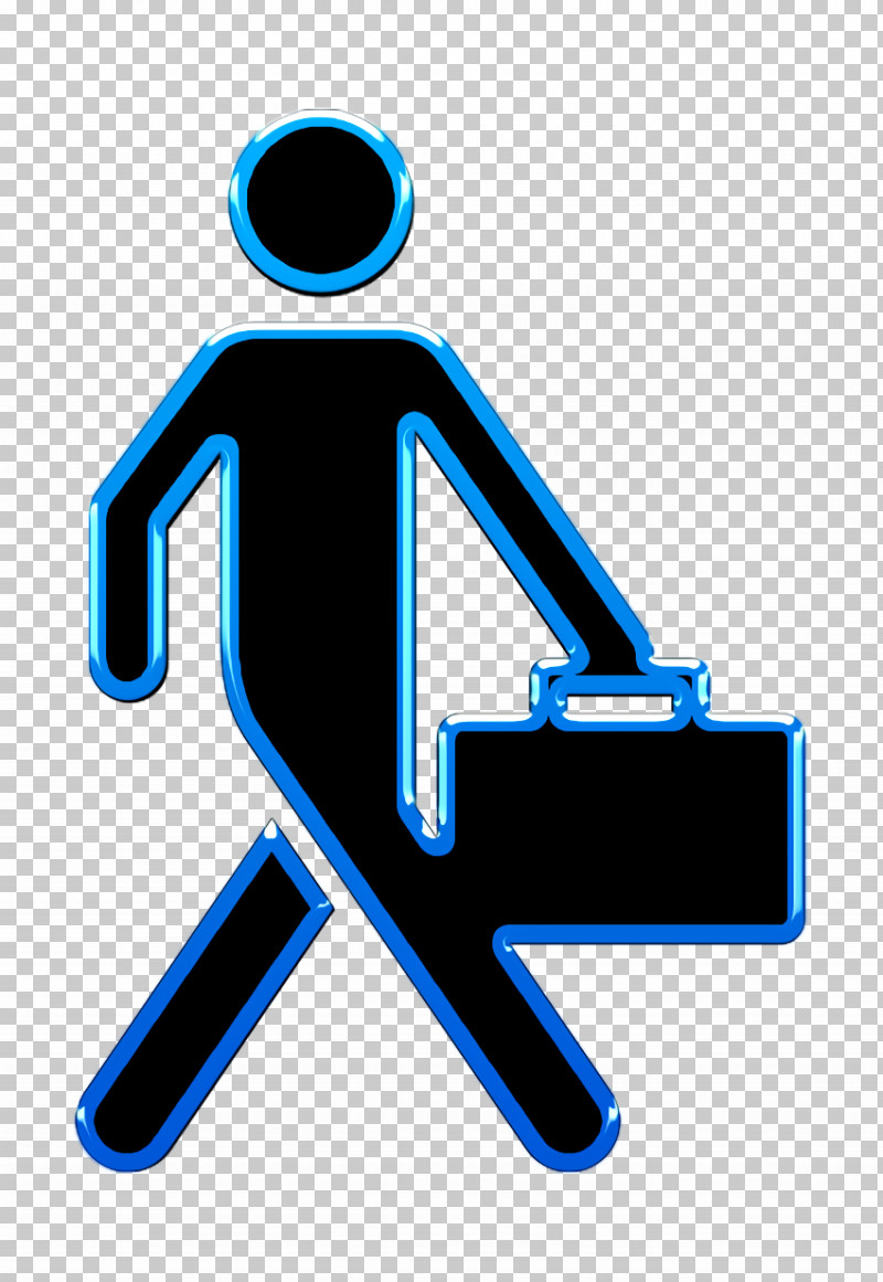 Business Man Walking With Suitcase Icon Businessman Icon People Icon PNG, Clipart, Businessman Icon, Business Man Walking With Suitcase Icon, Geometry, Line, Logo Free PNG Download