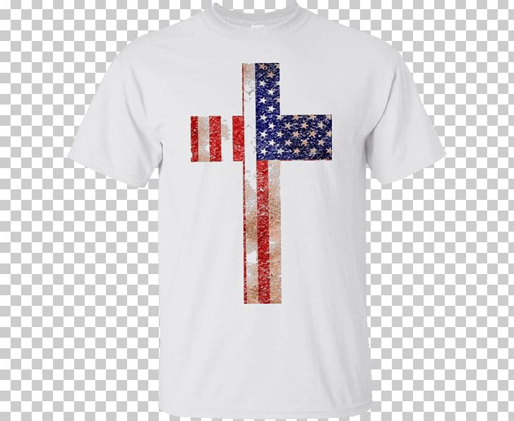 T-shirt Flag Of The United States Flag Of The United States Christian Cross PNG, Clipart, Active Shirt, Americans, Brand, Christian Cross, Christianity Free PNG Download