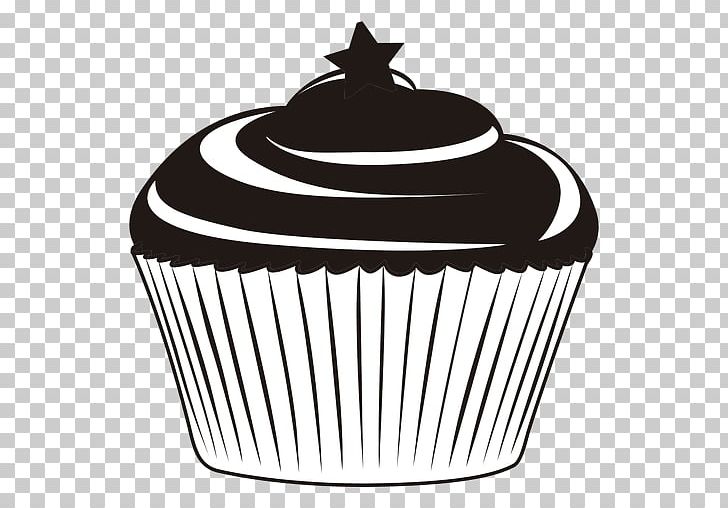Cupcake Muffin Frosting & Icing Red Velvet Cake PNG, Clipart, Amp, Baking Cup, Black, Black And White, Cake Free PNG Download