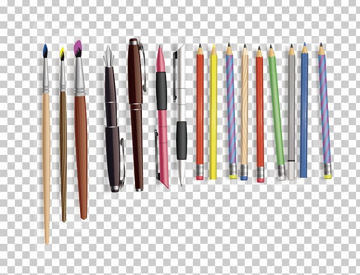 Pencil Ballpoint Pen Watercolor Painting Gratis PNG, Clipart, Ball Point Pen, Brand, Brush, Euclidean Vector, Ink Free PNG Download