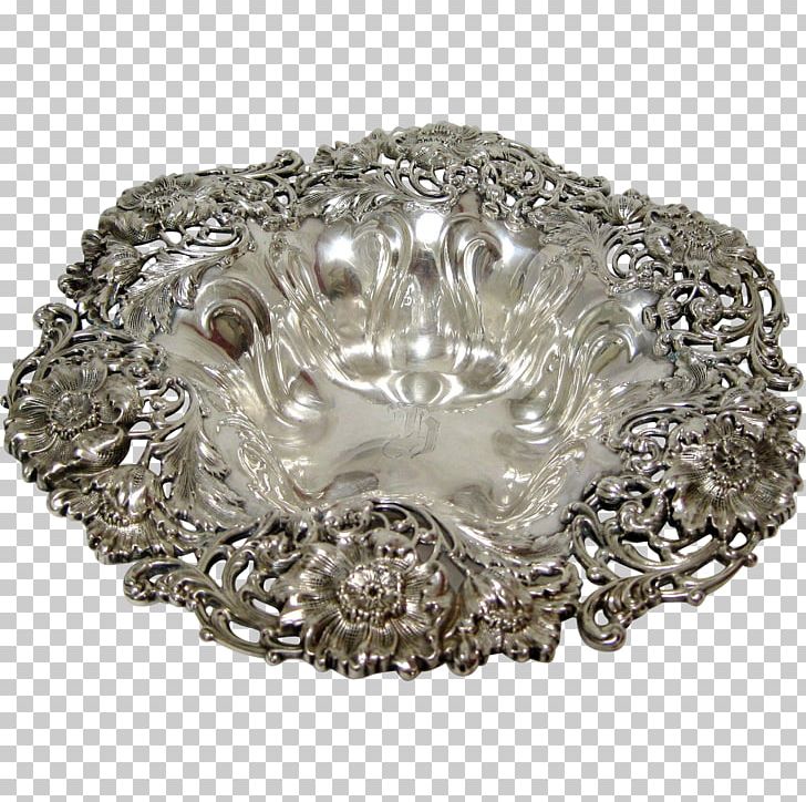 Sterling Silver Silver-gilt Platter Gorham Manufacturing Company PNG, Clipart, Antique, Beautiful Flower, Bowl, Brooch, Christofle Free PNG Download