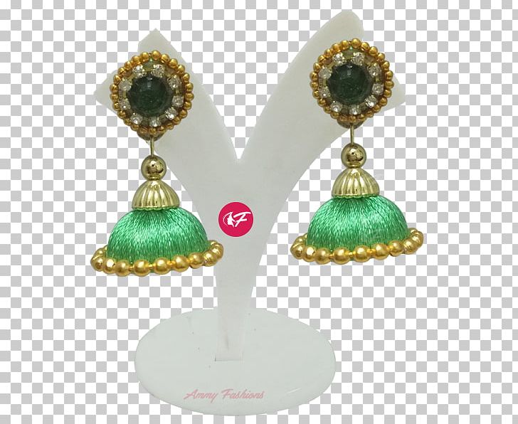 Earring Emerald Silk Yarn Green PNG, Clipart, Chain, Clothing Accessories, Color, Craft, Earring Free PNG Download