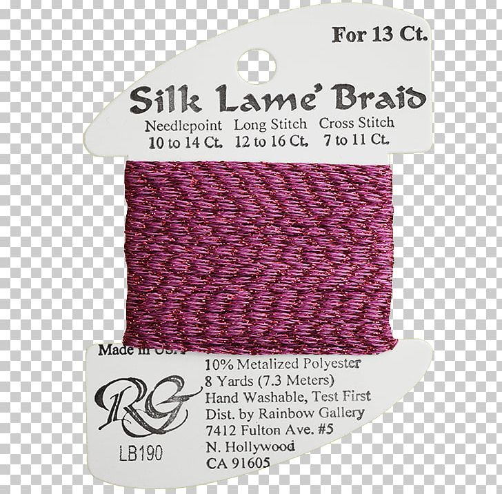 Yarn Lamé Silk Twine Needlepoint PNG, Clipart, Braid, Lame, Magenta, Metal, Needlepoint Free PNG Download