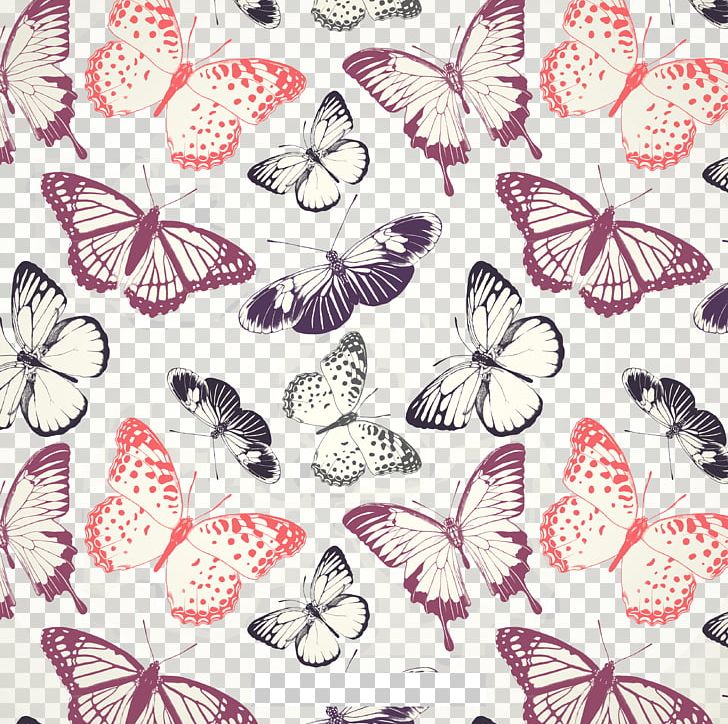 Butterfly Pattern PNG, Clipart, Background, Color, Download, Drawing, Hand Drawn Free PNG Download