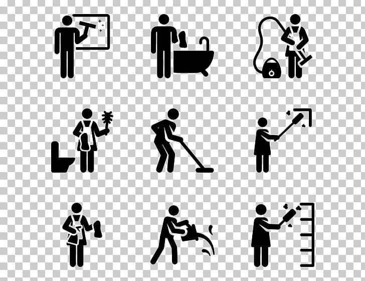 Cleaner Cleaning Computer Icons Maid Service Housekeeping PNG, Clipart, Black, Black And White, Brand, Carpet Cleaning, Conversation Free PNG Download