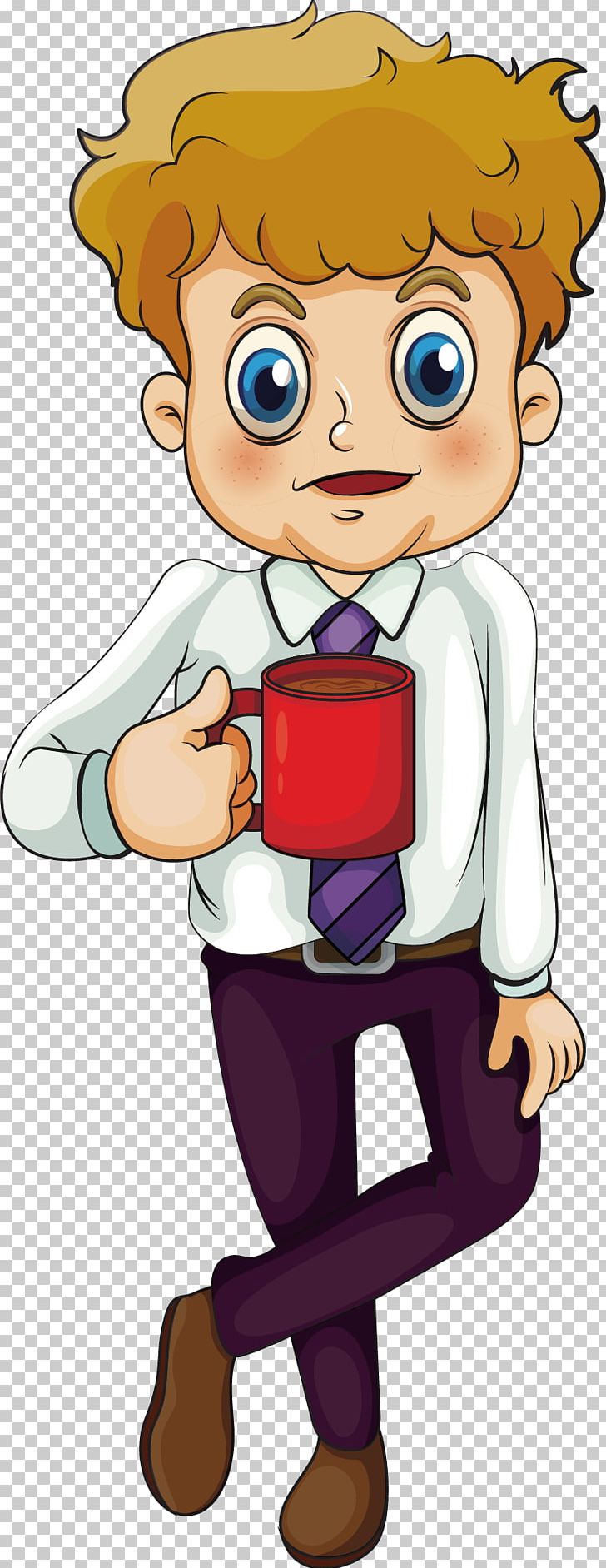 Coffee Tea Drink Illustration PNG, Clipart, Arm, Boy, Business Man, Cartoon, Child Free PNG Download