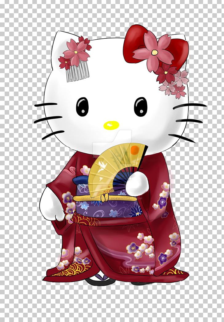 Hello Kitty Kimono Doll Character PNG, Clipart, Art, Character, Deviantart, Doll, Drawing Free PNG Download