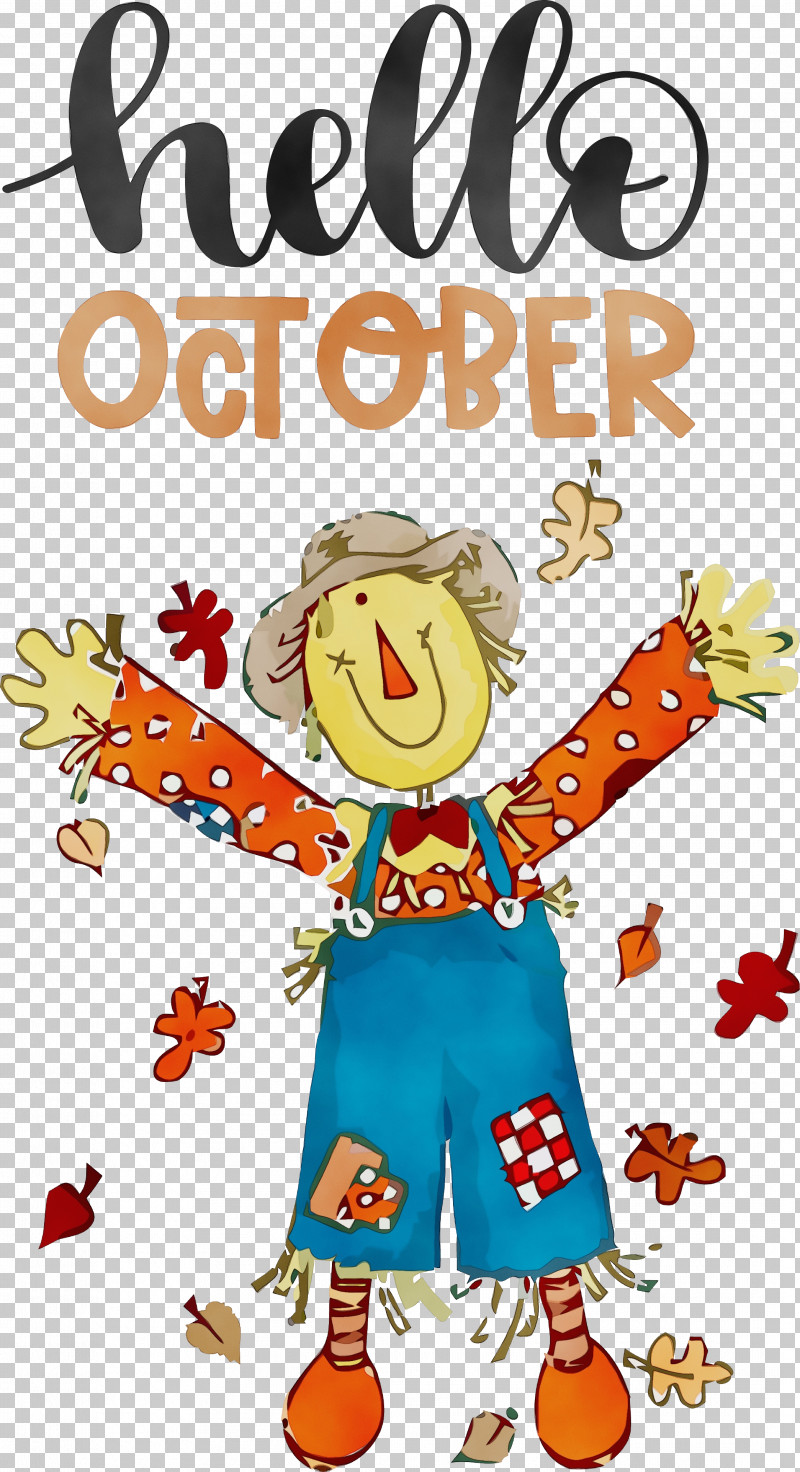Drawing Cartoon Royalty-free PNG, Clipart, Autumn, Cartoon, Drawing, Hello October, Paint Free PNG Download