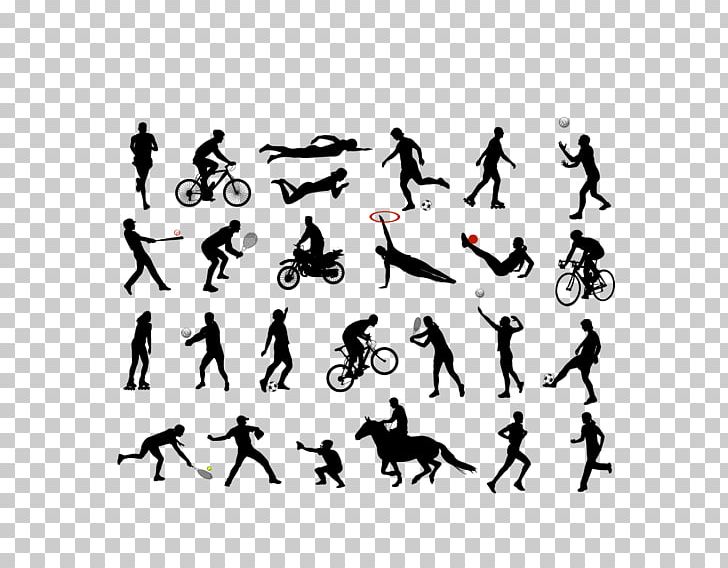 Sport Silhouette Illustration PNG, Clipart, Background Black, Ball, Bird, Black And White, Encapsulated Postscript Free PNG Download