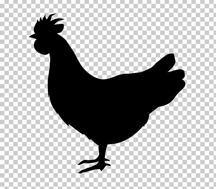 Rooster Silkie Silhouette PNG, Clipart, Animals, Autocad Dxf, Beak, Bird, Black And White Free PNG Download