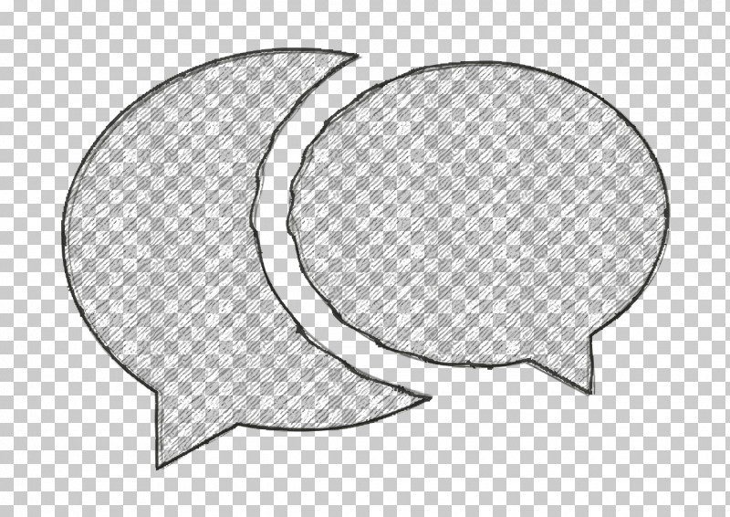 Social Icon Two Overlapping Speech Bubbles Icon IOS7 Premium Fill 2 Icon PNG, Clipart, Black, Black And White, Chat Icon, Chemical Symbol, Circle Free PNG Download