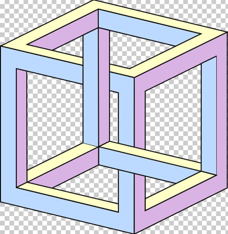 Impossible Cube Impossible Object Drawing Optical Illusion Penrose Triangle PNG, Clipart, Angle, Area, Cube, Drawing, Illusion Free PNG Download