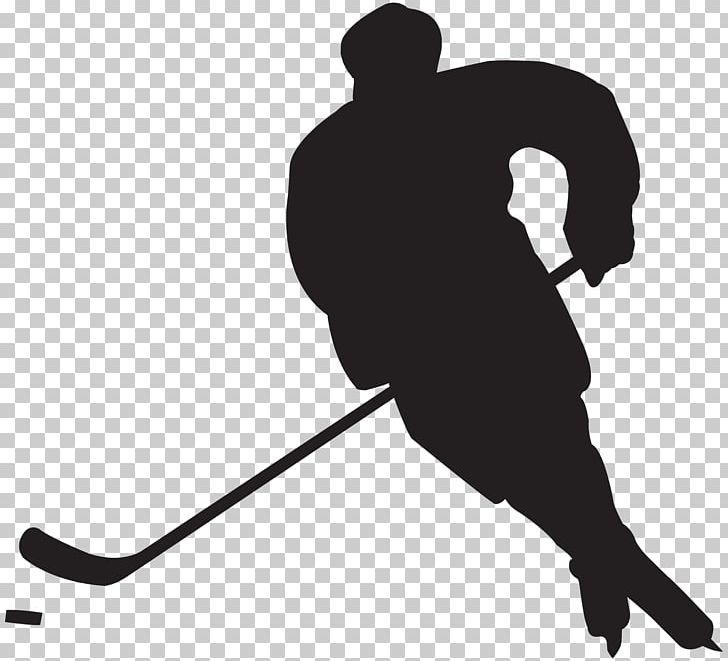 National Hockey League Silhouette Ice Hockey PNG, Clipart, Angle, Arm, Black, Black And White, Clip Art Free PNG Download