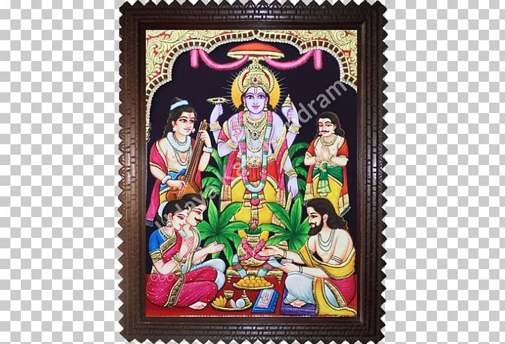Thanjavur Painting Satyanarayan Puja Art PNG, Clipart, Art, Blog, Digital Media, Hinduism, Painting Free PNG Download