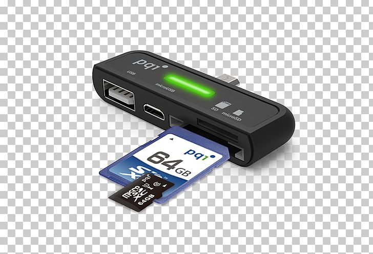 Card Reader Power Quotient International USB On-The-Go 4 In 1 Smart Card PNG, Clipart, 4 In 1, Adapter, Android, Card Reader, Computer Hardware Free PNG Download