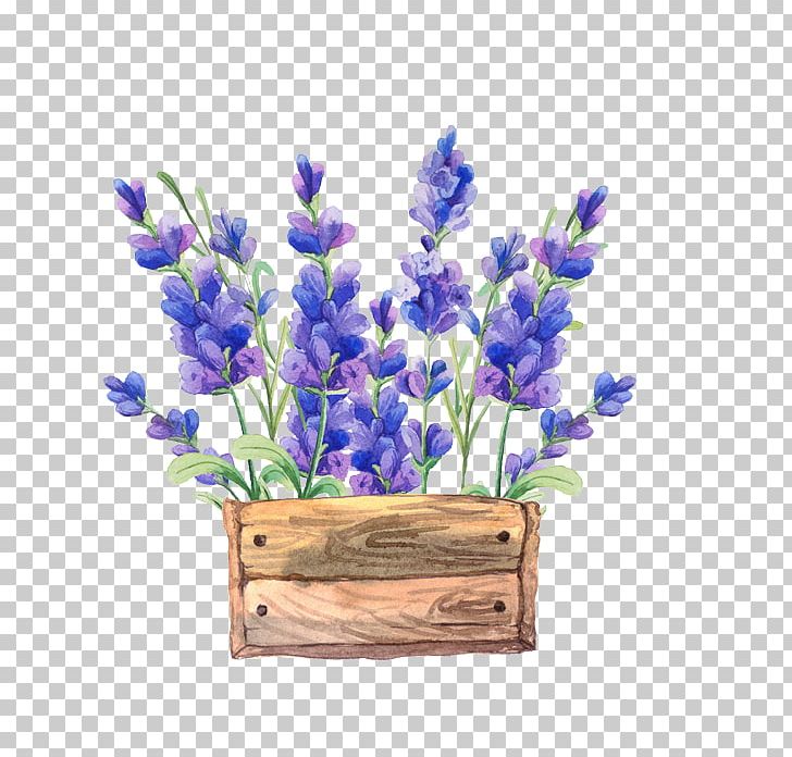 Paper Watercolor Painting Flower Lavender PNG, Clipart, Artificial Flower, Baskets, Beautiful, Blue, Box Free PNG Download