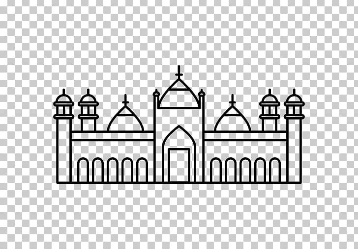 Badshahi Mosque Mosque Of Cordoba Faisal Mosque Computer Icons PNG, Clipart, Arch, Area, Black And White, Dome, Download Free PNG Download