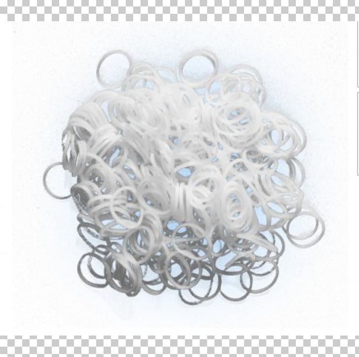 Rainbow Loom Rubber Bands Silver PNG, Clipart, Loom, Rainbow Loom, Rubber Bands, Silver, White Free PNG Download