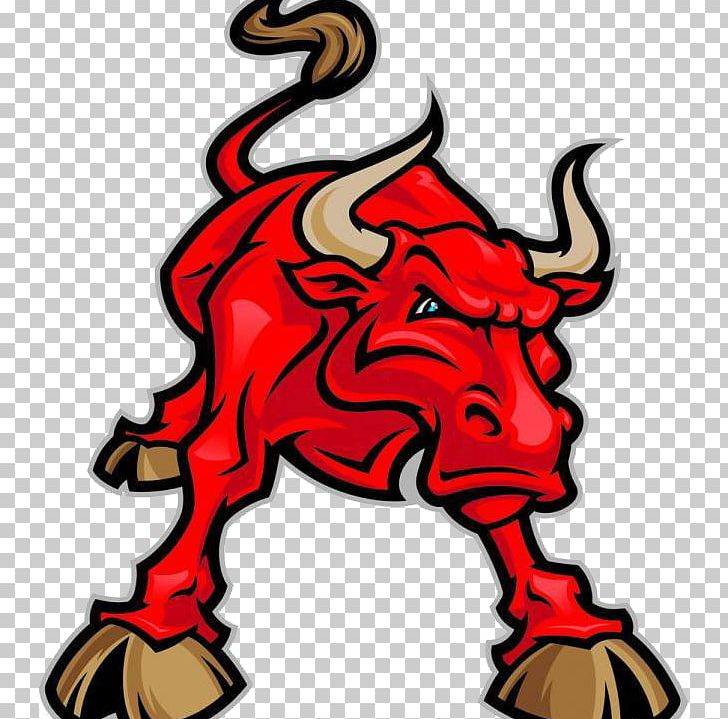 Red Bull Cattle Ox Cartoon PNG, Clipart, Animals, Art, Artwork, Balloon Cartoon, Beef Free PNG Download