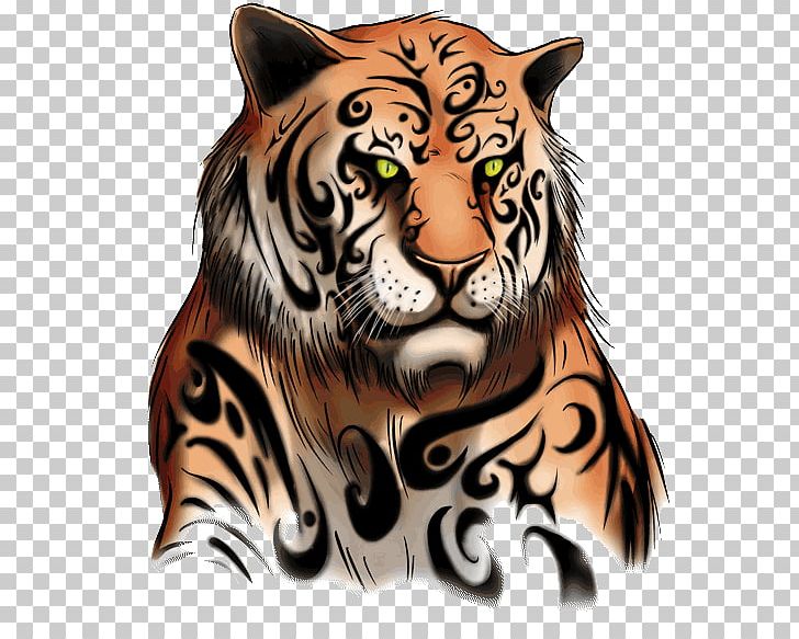 Premium Vector  Tiger head symbol tattoo design vector illustration