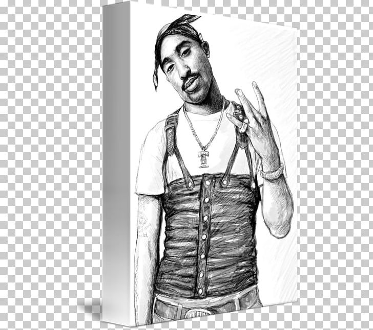 Tupac Shakur Drawing Painting Canvas Print Sketch PNG, Clipart, Abdomen, Arm, Art, Black And White, Canvas Free PNG Download