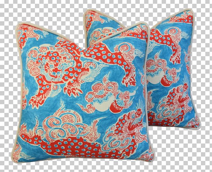 Throw Pillows Cushion Textile Dragon PNG, Clipart, Aqua, Blue, Chinoiserie, Cushion, Dragon Free PNG Download