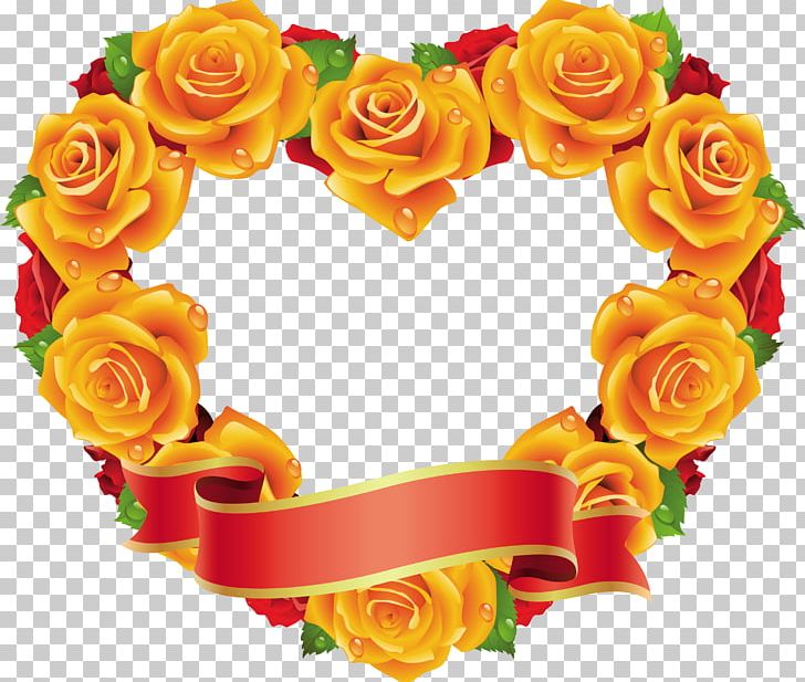Rose Yellow Heart PNG, Clipart, Cut Flowers, Floral Design, Floristry, Flower, Flower Arranging Free PNG Download